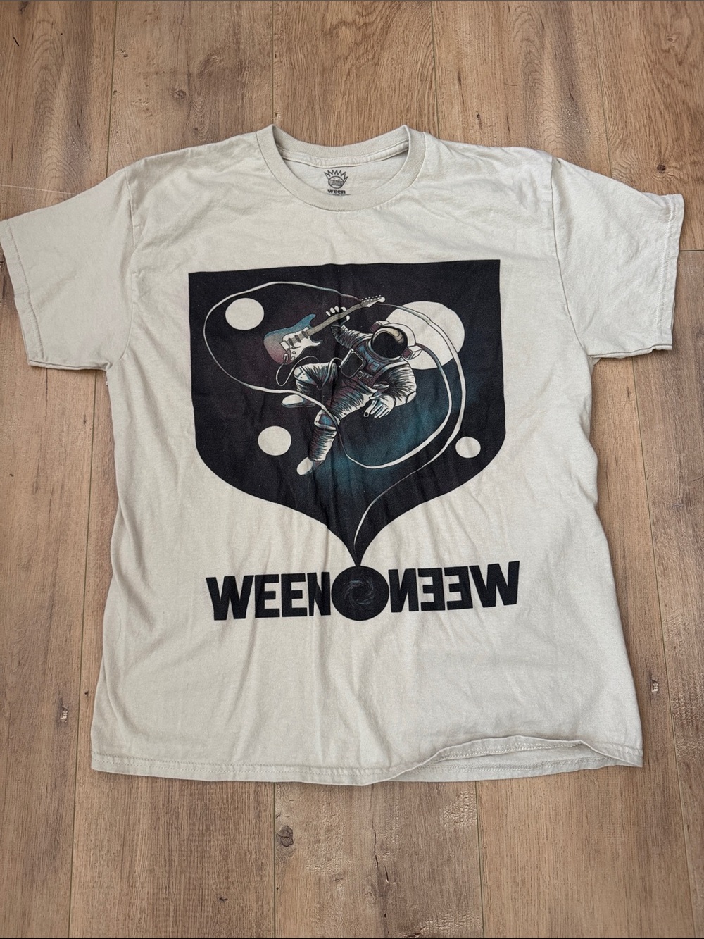 Graphic Astronaut Crewneck T-Shirt - White